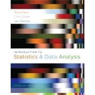 Introduction to Statistics and Data Analysis, 4th Edition 9781133384090