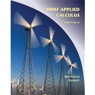 Applied Calculus, Brief, 5th Edition 9781133374107