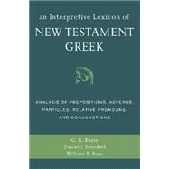 An Interpretive Lexicon of New Testament Greek 9780310494119