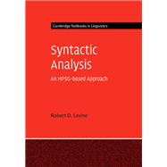 Syntactic Analysis
