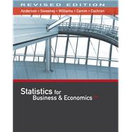 Statistics for Business & Economics, Revised (with XLSTAT Education Edition Printed Access Card) 9781337094160