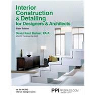 Interior Construction & Detailing for Designers & Architects 9781591264200