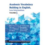 Academic Vocabulary Building in English 9780472034215