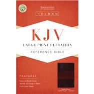 KJV Large Print Ultrathin Reference Bible, Saddle Brown LeatherTouch Indexed 9781586404222