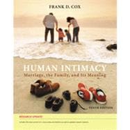 Human Intimacy: Marriage, the Family, and Its Meaning, Research Update, 10th Edition 9781133334231