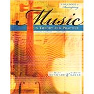 Workbook to accompany Music in Theory and Practice, Volume 1 with Finale Discount Sticker 9780077294236