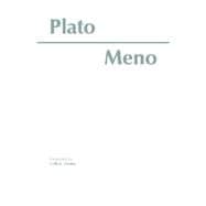 Plato Meno 9780915144242
