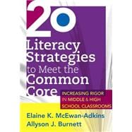 20 Literacy Strategies to Meet the Common Core 9781936764280