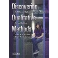 Discovering Qualitative Methods Field Research, Interviews, and Analysis 9780195384291