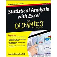 Statistical Analysis with Excel for Dummies 9781118464311