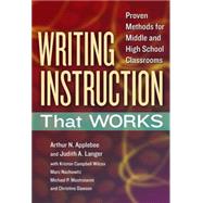 Writing Instruction That Works 9780807754368