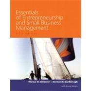 Essentials of Entrepreneurship and Small Business Management 9780132294386