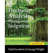 Decision Analysis for Management Judgment, 4th Edition 9780470714393
