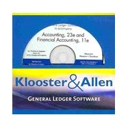 Klooster & Allen’s General Ledger Software for Warren/Reeve/Duchac’s Accounting, 23rd and Financial Accounting, 11th 9780324664423