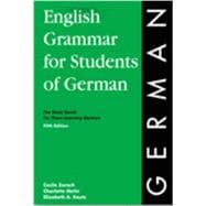 English Grammar for Students of German 9780934034432