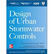 Design of Urban Stormwater Controls, MOP 23 MOP 23 9780071704441