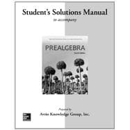 Student Solutions Manual for Prealgebra 9780077574505