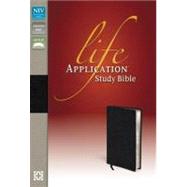 Life Application Study Bible: New International Version Black Top Grain Leather 9780310434535