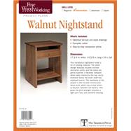 Fine Woodworking Walnut Nightstand 9781631864551