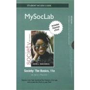 NEW MySocLab with Pearson eText Student Access Code Card for Society The Basics (standalone) 9780205194582
