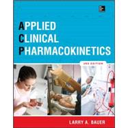 Applied Clinical Pharmacokinetics 3/E 9780071794589