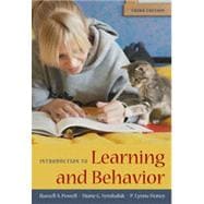 Introduction to Learning and Behavior, 3rd Edition 9781133334590