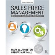 Sales Force Management: Leadership, Innovation, Technology - 11th edition 9780415534611