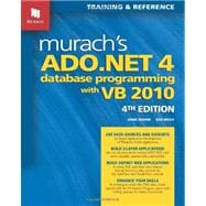 Murach's Ado.Net 4 Database Programming with VB 2010 9781890774622