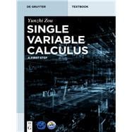 Single Variable Calculus