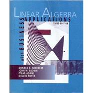 LINEAR ALGEBRA W/BUSINESS APPLICATIONS