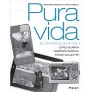 Pura vida Activities Manual 9781118514740
