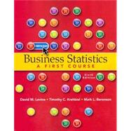Business Statistics A First Course, Books a la Carte Plus MyStatLab -- Access Card Package 9780132924771
