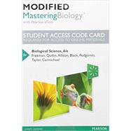 Modified MasteringBiology with Pearson eText -- Standalone Access Card -- for Biological Science 9780134294780