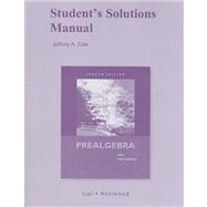 Student Solutions Manual for Prealgebra 9780321574787
