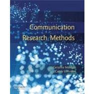 Communication Research Methods 9780195314823