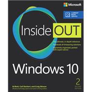 Windows 10 Inside Out (includes Current Book Service) 9781509304851
