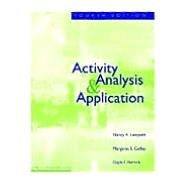 Activity Analysis and Application : Building Blocks of Treatment