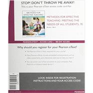 Methods for Effective Teaching Meeting the Needs of All Students, Enhanced Pearson eText -- Access Card 9780133944884
