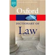 A Dictionary of Law 9780199664924