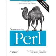 Programming Perl: Unmatched Power for Text Processing and Scripting 9780596004927