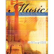 Music in Theory and Practice, Volume 1 with Audio CD 9780077254940