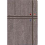 RVR 1960 Biblia de Estudio Arco Iris, gris pizarra/oliva símil piel con índice 9781433644948