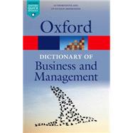 A Dictionary of Business and Management 9780199684984