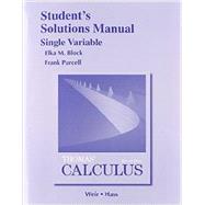 Student Solutions Manual, Single Variable for Thomas' Calculus 9780321955005