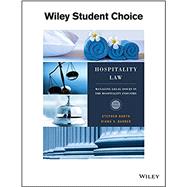 Hospitality Law: A Manager's Guide to Legal Issues in the Hospitality Industry 9781119305040