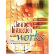 Classroom Instruction That Works : Research-Based Strategies for Increasing Student Achievement 9780871205049