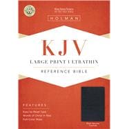 KJV Large Print Ultrathin Reference Bible, Black Genuine Leather 9781433645051