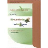MyNutritionLab with MyDietAnalysis -- Standalone Access Card -- for Nutrition & You 9780321775092