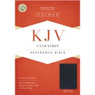 KJV UltraThin Reference Bible, Black Genuine Leather Indexed 9781433645099