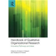Handbook of Qualitative Organizational Research: Innovative Pathways and Methods 9781848725102